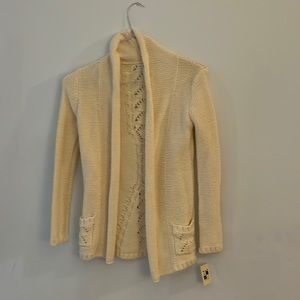 NEW knit sweater, cream color